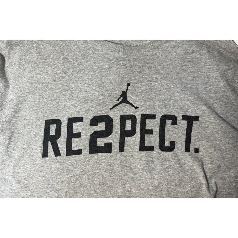 Nike Jordan Derek Jeter RE2PECT T-Shirt, Men’s Size XXL, Black Jumpman Logo